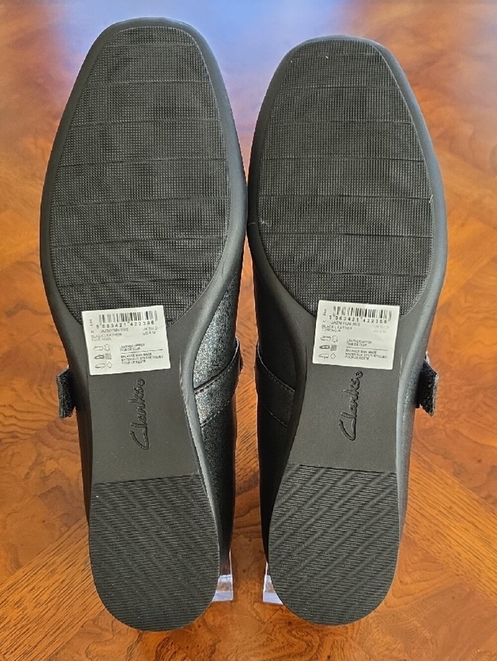 Clarks Collection Jazmynn Iris Black Mary Jane Loafers with Silver Buckle - NEW - Picture 8 of 10